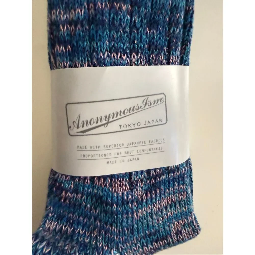 Anonymous ISM Socks Crew Made in Japan Cashmere Blend One Size Fits Most